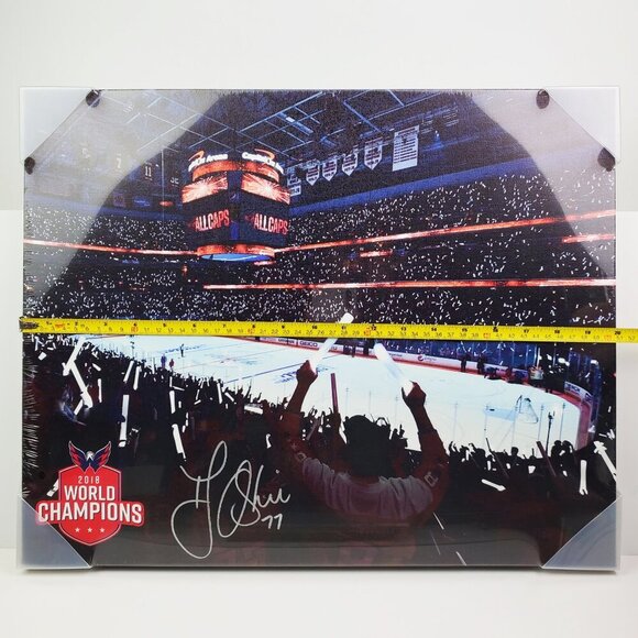 Washington Capitals Signed Stanley Cup Art Canvas T.J. Oshie Frameworth Sealed - Picture 7 of 13